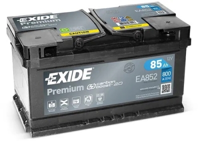 Autobaterie Exide Premium 12V, 85Ah, 800A, EA852