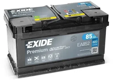 Autobaterie Exide Premium 12V, 85Ah, 800A, EA852
