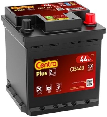 Autobaterie Centra Plus 12V 44Ah 400A CB440