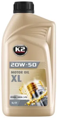Motorový olej K2 TEXAR 20W-50 XL, 1L