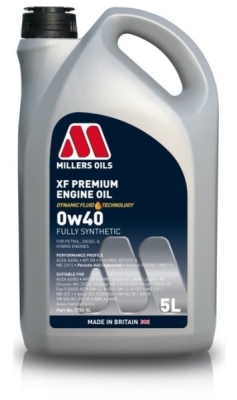 Motorový olej Millers Oils XF Premium 0W-40, 5L