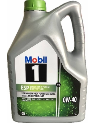 Motorový olej Mobil 1 ESP X4 0W-40, 5L