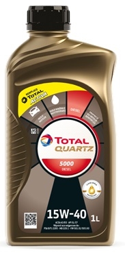 Motorový olej TOTAL QUARTZ 5000 DIESEL 15W-40, 1L