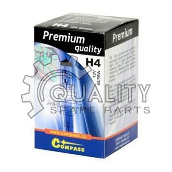 Žárovka 12V H4 60/55W P43t PREMIUM COMPASS 08701