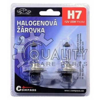Žárovka 12V H7 55W 2ks DBB COMPASS 08426