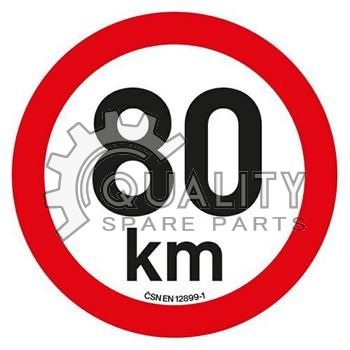 Samolepka omezená rychlost 80km/h COMPASS 34474
