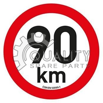 Samolepka omezená rychlost 90km/h COMPASS 34475
