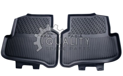 Gumové koberce Fabia III - zadní - guma ŠKODA Original OEM 6V0061551