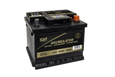 Autobaterie Hart, 12V, 45AH 400A 207X175X190/P+/, HART 564 520