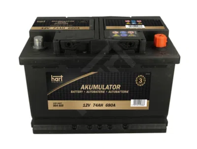 Autobaterie Hart, 12V, 74AH 680A 278X175X190/P+/, HART 564 505