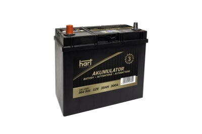 Autobaterie Hart, 12V, 35AH 300A 187X127X227/L+/, HART 564 501