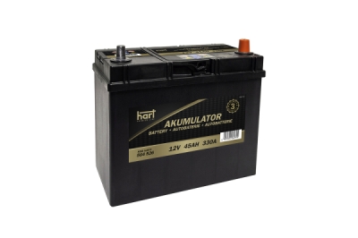 Autobaterie Hart, 12V, 45AH 330A 238X129X227/P+/, HART 564 526
