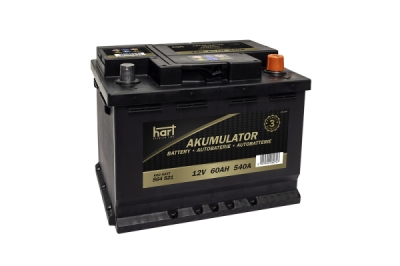Autobaterie Hart, 12V, 60AH 540A 242X175X175/P+/, HART 564 521