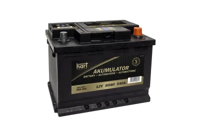 Autobaterie Hart, 12V, 60AH 540A 242X175X175/P+/, HART 564 521