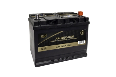 Autobaterie Hart, 12V, 68AH 550A 261X175X220/P+/, HART 564 530