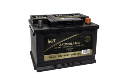 Autobaterie Hart, 12V, 60AH 560A 242X175X190/P+/PR. EFB, HART 564 518