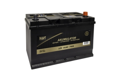 Autobaterie Hart, 12V, 91AH 740A 306X173X225/P+/, HART 564 531