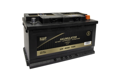 Autobaterie Hart, 12V, 80AH 730A EFB /P+/, HART 564 515