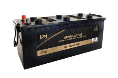 Autobaterie Hart, 12V, 120AH 680A 513X189X223, HART 564 523