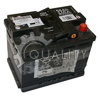 Autobaterie ŠKODA Original OEM 000915089BB / 58Ah / 340A / AGM