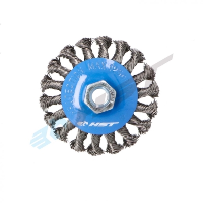 HST 0586 - Kotoučový kartáč ∅ 100 mm se závitem M14, opletený drát