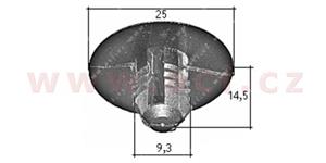 E-shop plastová příchytka (sada 10 ks) - UP 58177Z - Ford