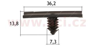 E-shop plastová příchytka (sada 10 ks) - UP 71289Z - Citroen
