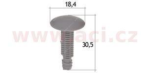 E-shop plastová příchytka (sada 10 ks) - UP 71113 - Alfa Romeo