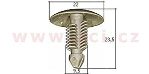 E-shop plastová příchytka (sada 10 ks) - UP 72091 - Alfa Romeo