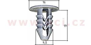 E-shop plastová příchytka (sada 10 ks) - UP 71489 - Iveco