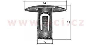 E-shop plastová příchytka (sada 10 ks) - UP 71529 - Toyota
