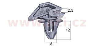 E-shop plastová příchytka (sada 5 ks) - UP 15467Z - Ford