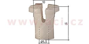 E-shop plastová příchytka př. světla (sada 10 ks) - UP 57218Z - Audi