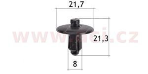 E-shop plastový nýtek (sada 10 ks) - UP 55188S - Audi
