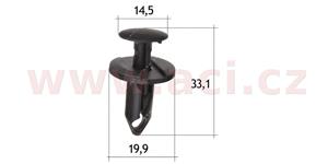 E-shop plastový nýtek (sada 10 ks) - UP 71509 - Audi