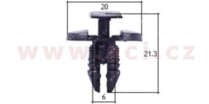 E-shop plastový nýtek (sada 10 ks) - UP 71469Z - Peugeot