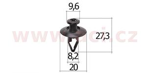 E-shop plastový nýtek (sada 5 ks) - UP 57266T - Mazda