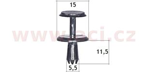 E-shop plastový nýtek (sada 10 ks) - UP 71501Z - Audi