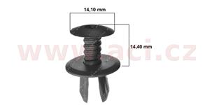E-shop plastový nýtek černý (sada 10 ks) - UP 50351T - Volkswagen