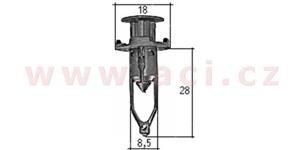 E-shop plastový nýtek (sada 5 ks) - UP 71514 - Toyota