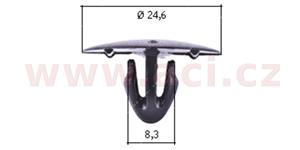 E-shop plastová příchytka (sada 10 ks) - UP 50496Z - Peugeot