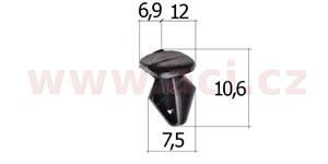 E-shop plastová příchytka (sada 10 ks) - UP 50317T - Citroen