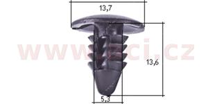 E-shop plastová příchytka (sada 10 ks) - UP 50256T - Opel