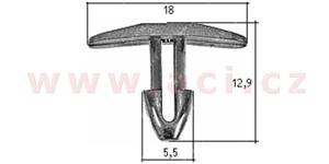 E-shop plastová příchytka (sada 5 ks) - UP 71532 - Peugeot