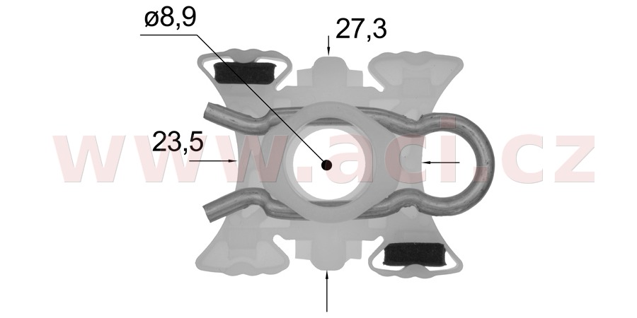 E-shop plastová příchytka (1 ks) - UP 15187Z - BMW