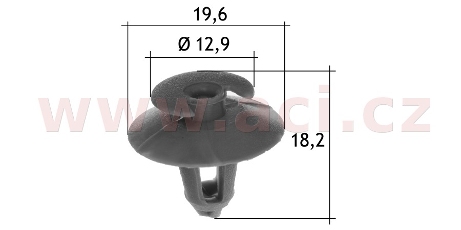 E-shop plastová příchytka šedá (sada 10 ks) - UP 0007D - Audi
