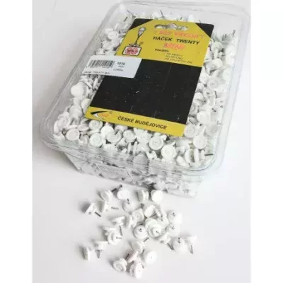 Háčik Twenty Mini biely 2000ks/val