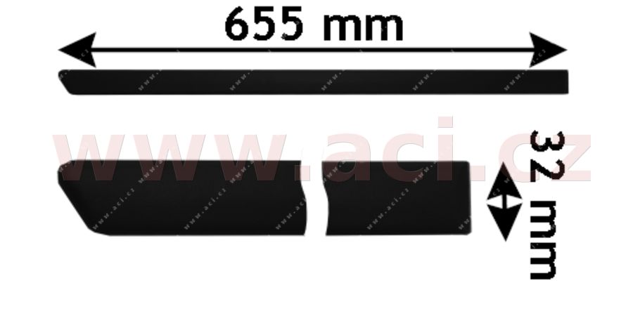 E-shop Ozdobná/ochranná lišta, dvere VAN WEZEL 5888426
