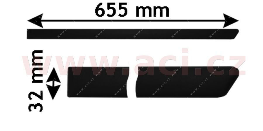 E-shop Ozdobná/ochranná lišta, dvere VAN WEZEL 5888425