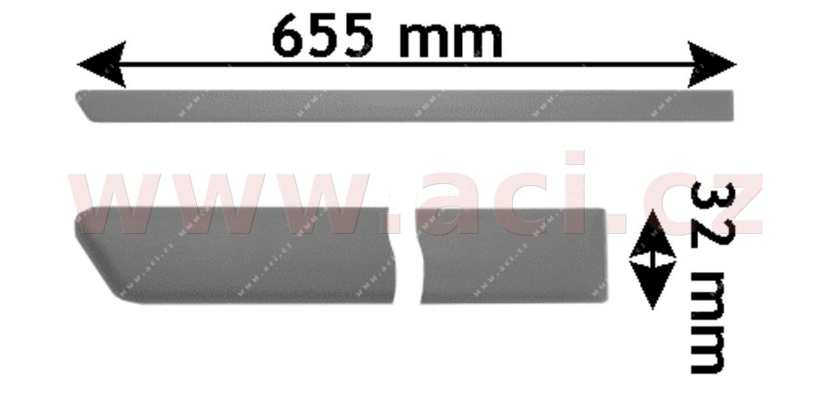 E-shop Ozdobná/ochranná lišta, dvere VAN WEZEL 5888406
